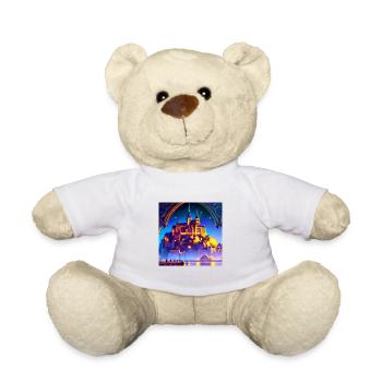 Mont Saint Michel - Dreamlike Castle - Teddy Bear - white - Front