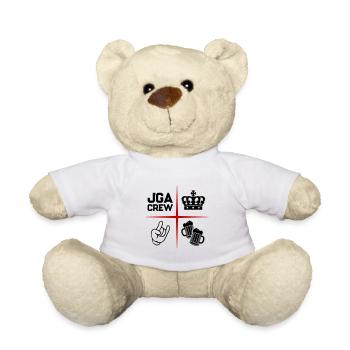 Enterrement de vie de garçon Jga Crew Dire - Nounours - blanc - Devant