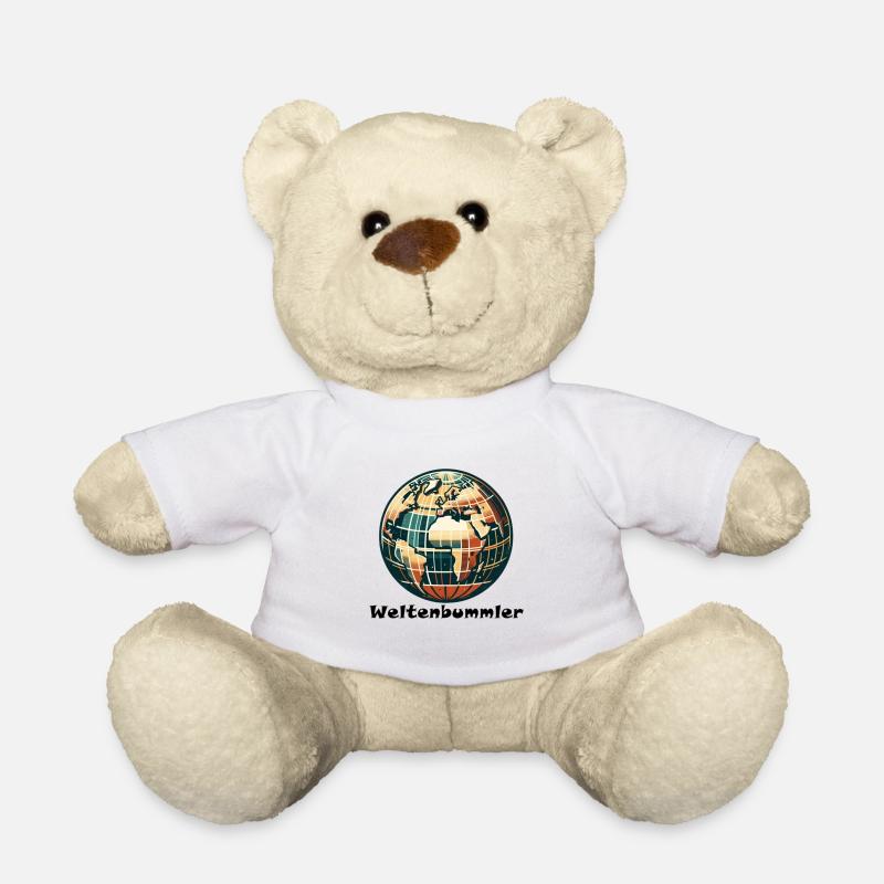 Globe-trotter - Nounours - blanc