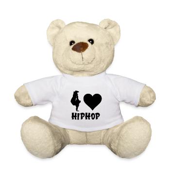 Ich Liebe Hip Hop Tänzer Musik Hiphop Liebhaber - Teddy - Weiß - Vorne