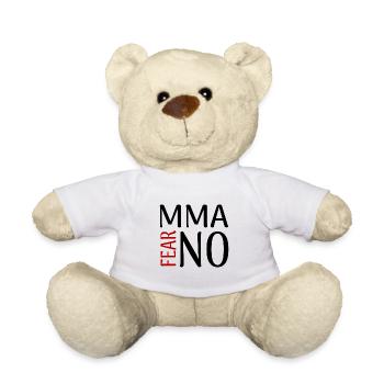 MMA Fight without Fear Fight with no Fear - Teddy Bear - white - Front