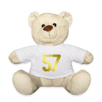 57 Maillot numéro - Nounours - blanc - Devant