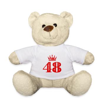 48 Zahl Krone - Teddy - Weiß - Vorne