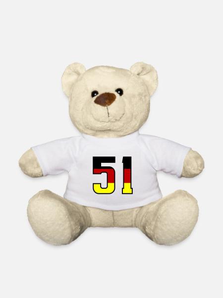 51 Symbole numérique Allemagne - Nounours - blanc