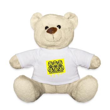 Bräutigam Junggesellenabschied Team - Teddy - Weiß - Vorne