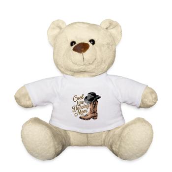 Cool Line Dancing Mom Women and Line Dance - Teddy Bear - white - Front