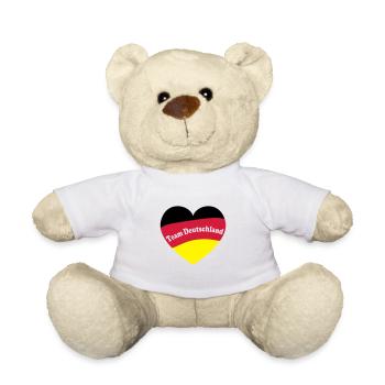Fußball Deutschland EM Europameister - Teddy - Weiß - Vorne