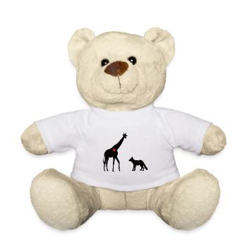 Giraffe und Wolf Gewaltfreie Kommunikation - Teddy - Weiß - Vorne