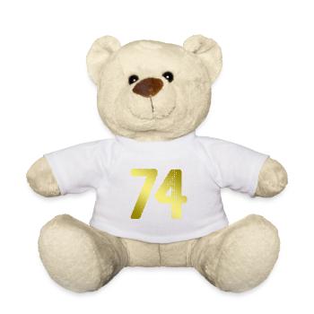 74 Number jersey - Teddy Bear - white - Front