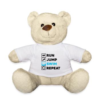 Dock Diving Design für Dog Jumping und Dock Dog - Teddy - Weiß - Vorne