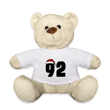 92 Numéro Noël - Nounours - blanc - Devant