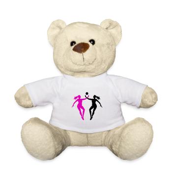 Volleyball Spielerin Silhouette - Teddy - Weiß - Vorne