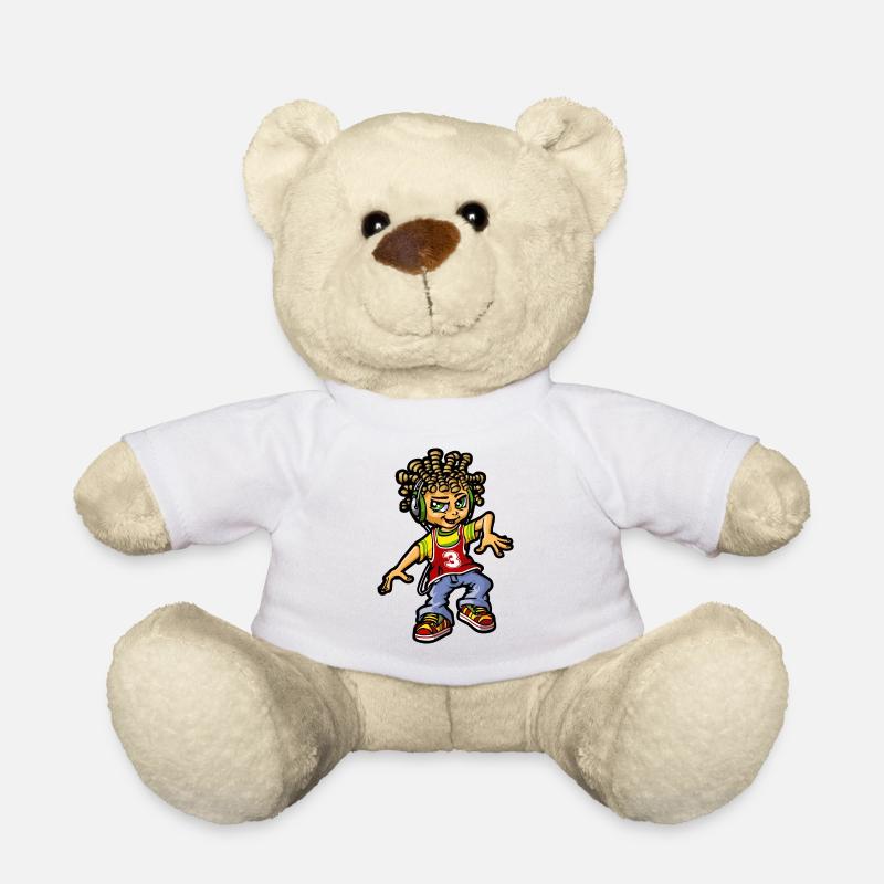bboy und Dreads - Teddy - Weiß