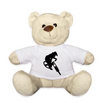 Downhill bike jump - Teddy Bear - white - Front