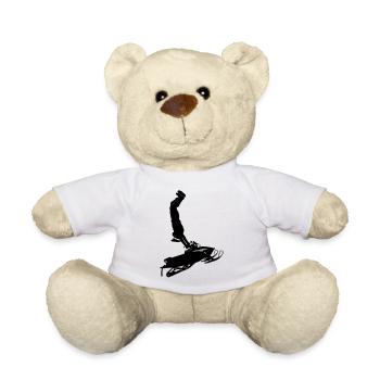 Motoneige pilote Stunts - Nounours - blanc - Devant