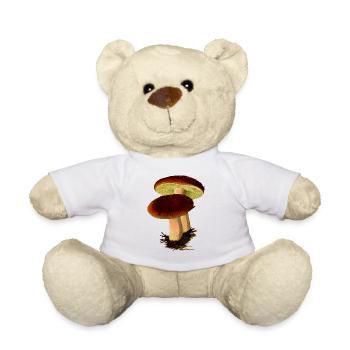 mushrooms mushrooms fungi veggie vegetables vegetables126 - Teddy Bear - white - Front