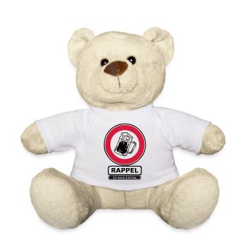 a glass panel time.3 ban - Teddy Bear - white - Front