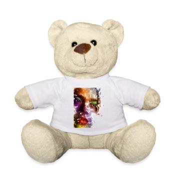 Les femmes de couleur font face - Nounours - blanc - Devant