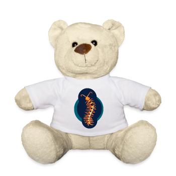 giftiger Skolopender Krabbeltier Insekt - Teddy - Weiß - Vorne