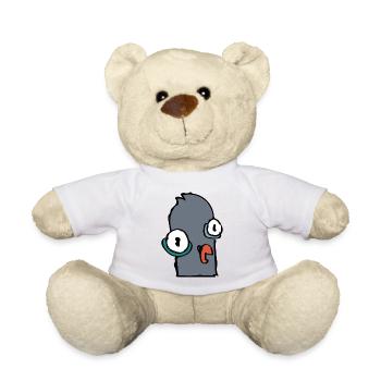 Pigeon heureux - Nounours - blanc - Devant