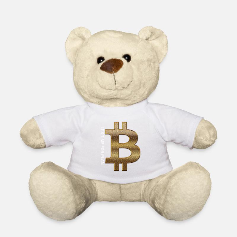 Bitcoin - Nounours - blanc