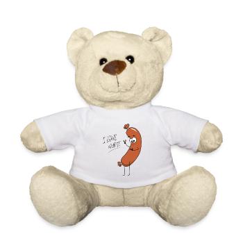I love wurst, lustig, spruch - Teddy - Weiß - Vorne