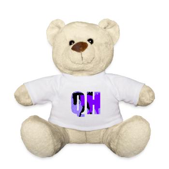 QH-lila-schwarz - Teddy - Weiß - Vorne