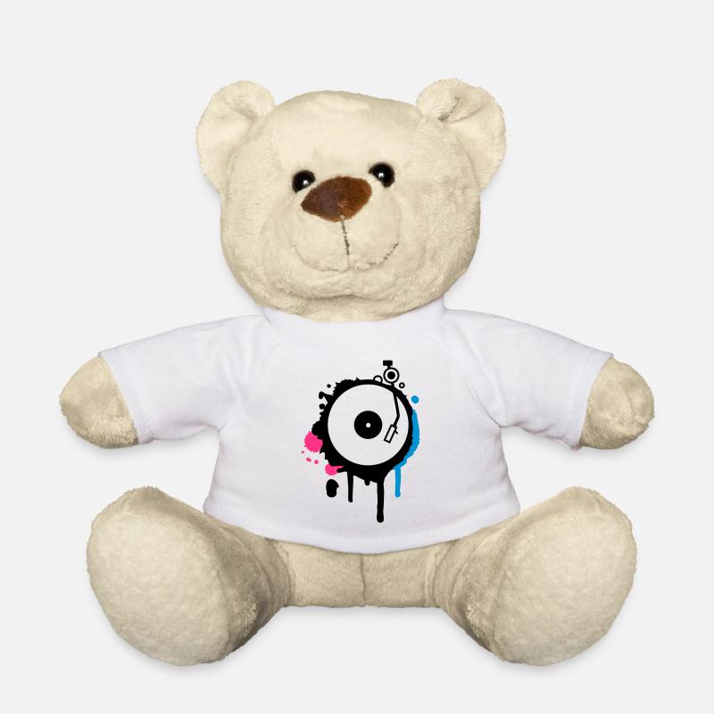 Turntable Graffiti - Teddy - Weiß