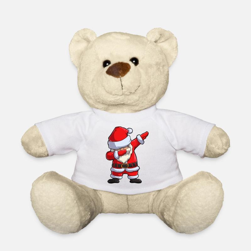 Santa Claus Dap - Teddy Bear - white