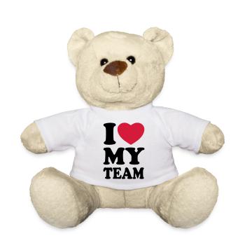 I love my team - Teddy Bear - white - Front