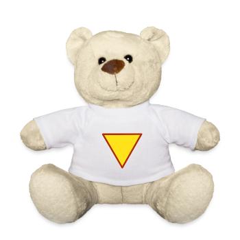 Superhelden-Dreieck - Teddy - Weiß - Vorne