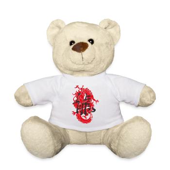 Dragon chinois Dragon asiatique - Nounours - blanc - Devant