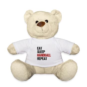 Eat Sleep Handball Repeat Sport Game Gift - Teddy Bear - white - Front