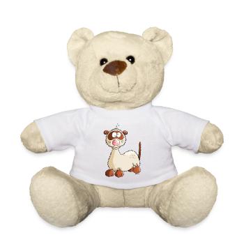 "Freddy Frettchen" - Comic - Cartoon - Teddy - Weiß - Vorne