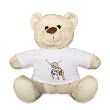 Stier - Teddy - Weiß - Vorne