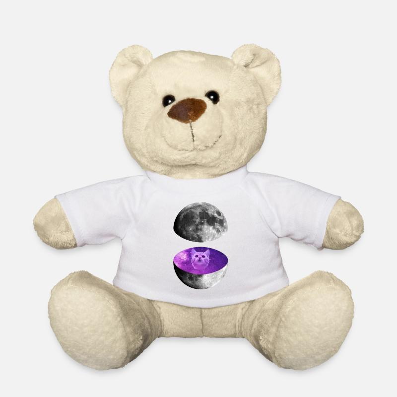 Galaxy Moon Cat - Teddy - Weiß