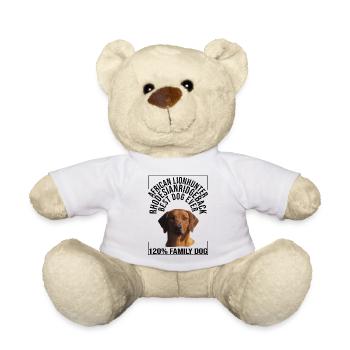 Rhodesian Ridgeback "Family Dog" - Teddy Bear - white - Front