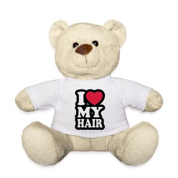 I love my hair - Ich liebe meine Haare - Teddy - Weiß - Vorne