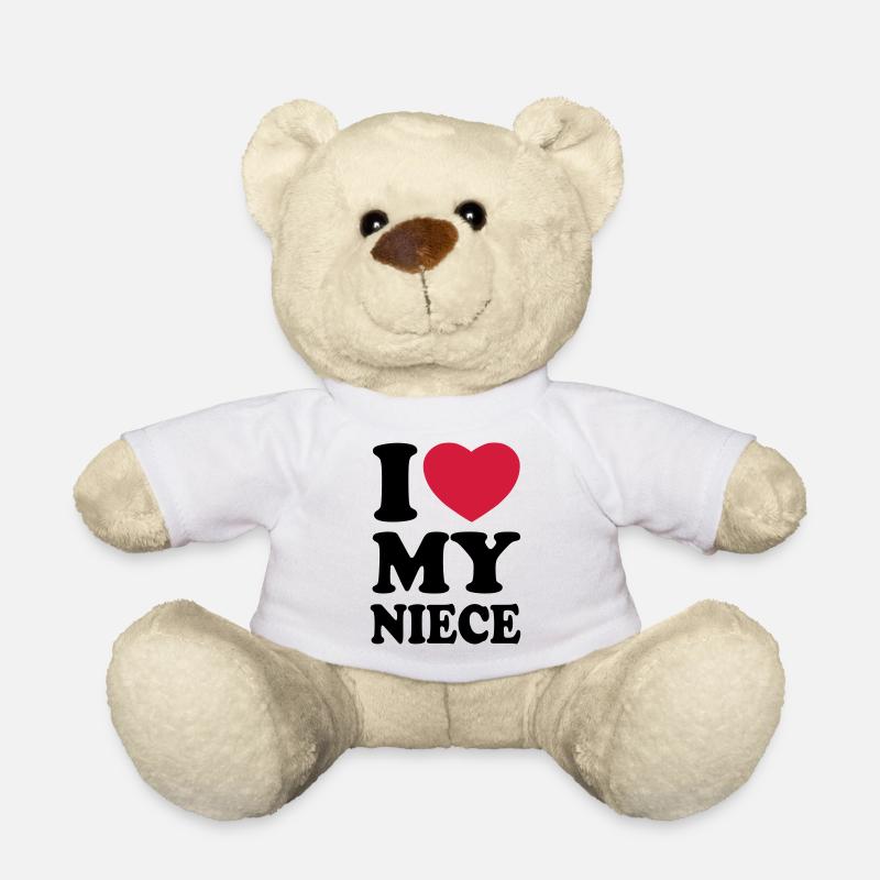 I love my niece - Ich liebe meine Nichte - Teddy - Weiß