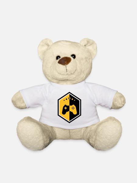 Gamer / Gaming - Teddy Bear - white