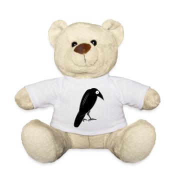 Crow - Teddy Bear - white - Front