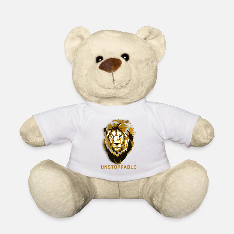 Tête de Lion Imparable - Nounours - blanc