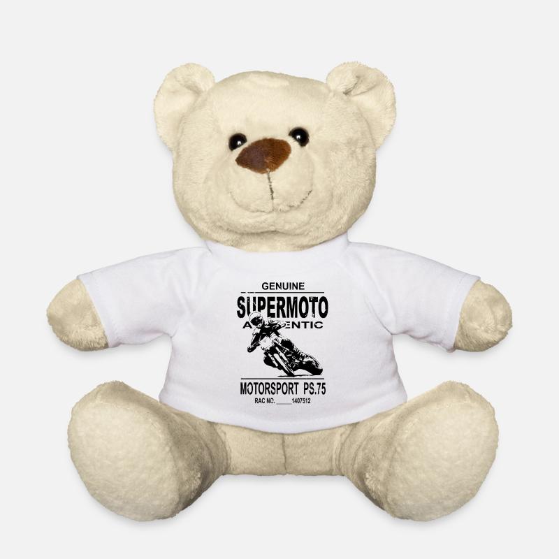 Supermoto - Supermotard - Teddy Bear - white