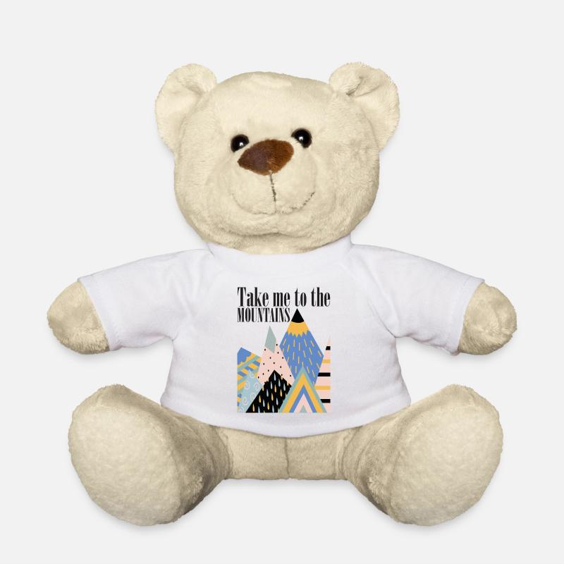 Take me to the mountain - Teddy Bear - white