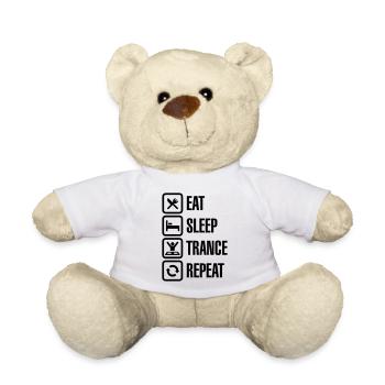 Eat Sleep Trance Repeat - Teddy Bear - white - Front