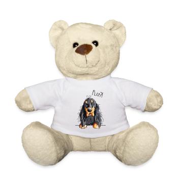 Play Gordon Setter - Chien - Cadeau - Nounours - blanc - Devant