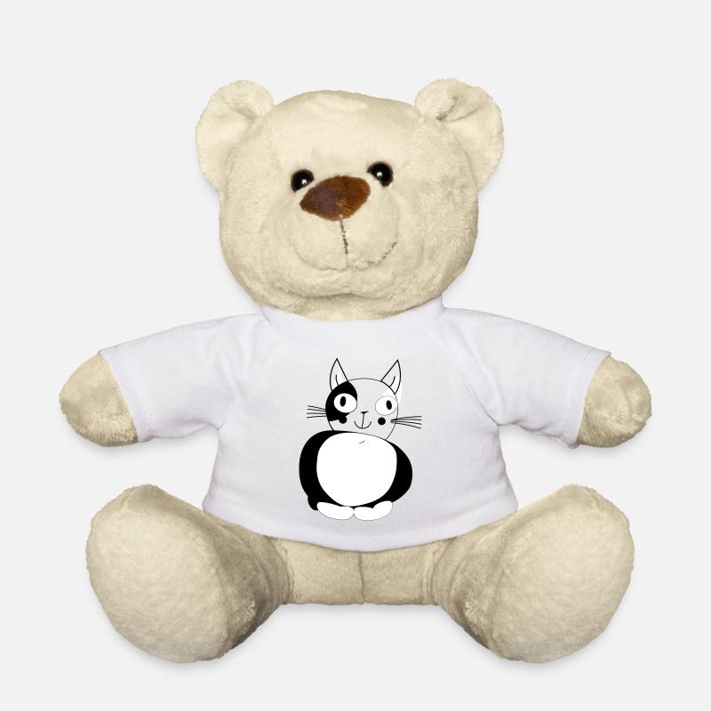 Chat - chat - Nounours - blanc