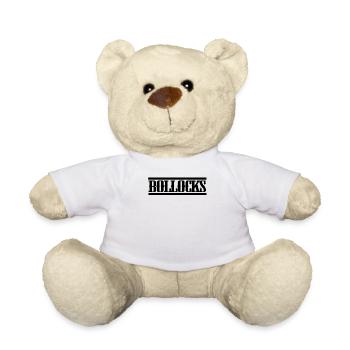 Bollocks Brit British England English Slang Expat - Teddy Bear - white - Front