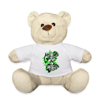 Motocross - Teddy Bear - white - Front