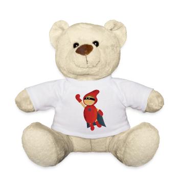 Superhero - Teddy Bear - white - Front